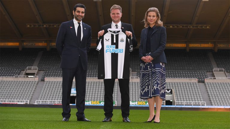 eddie howe amanada staveley mehrdad ghodoussi newcastle united nufc 1120 768x432 1