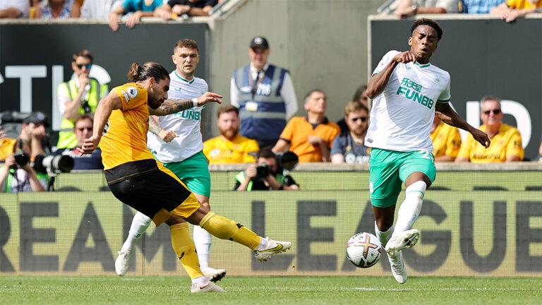 ruben neves shooting goal wolves willock newcastle united nufc 1120 768x432 1