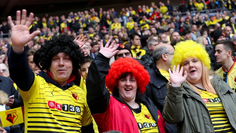 watford fans waving with wigs on newcastle united nufc 1120 768x432 1