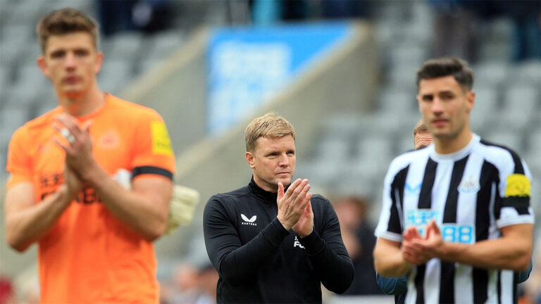 eddie howe clapping end of game pope schar foreground newcastle united nufc 1120 768x432 1