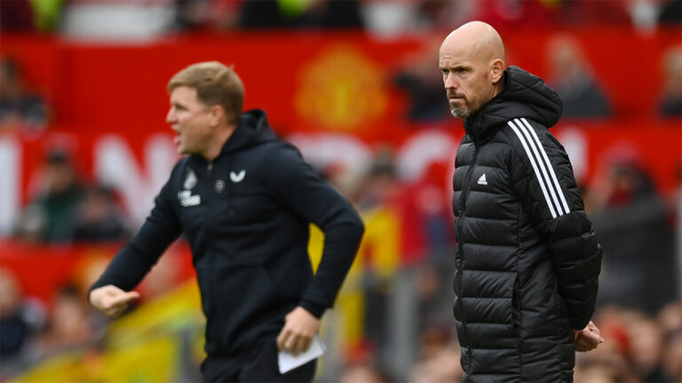 erik ten hag manchester united manager eddie howe background newcastle united nufc 2 1120 768x432 1