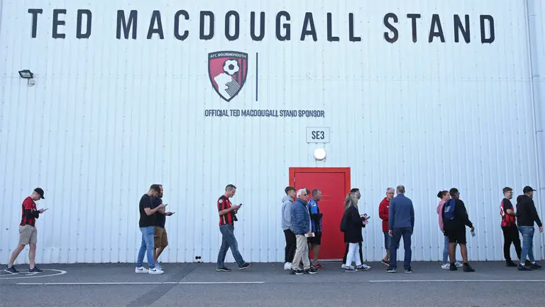 bournemouth fans queing outside vitality stadium newcastle united nufc 1120 768x432 1