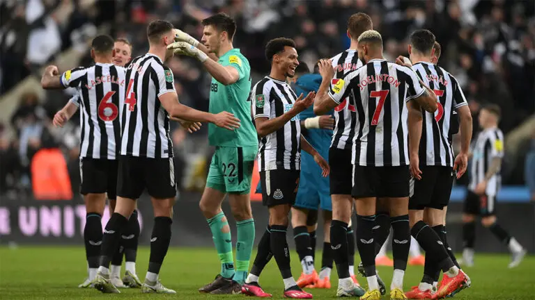 players hug each other end of game newcastle united nufc 1120x1493 1 768x432 1