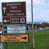 for football follow newcastle sunderland road sign newcastle united nufc 650x400 1 1