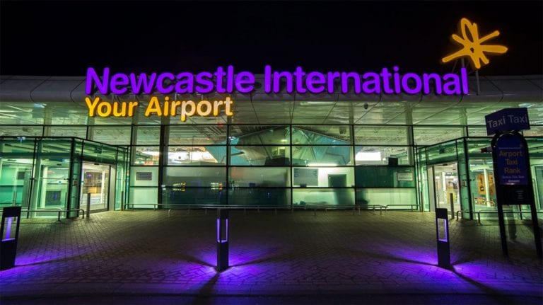 newcastle international your airport at night nufc 1020 768x431 1