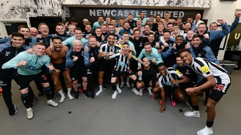 team celebration dressing room wolves march 2023 newcastle united nufc 1120 768x432 1